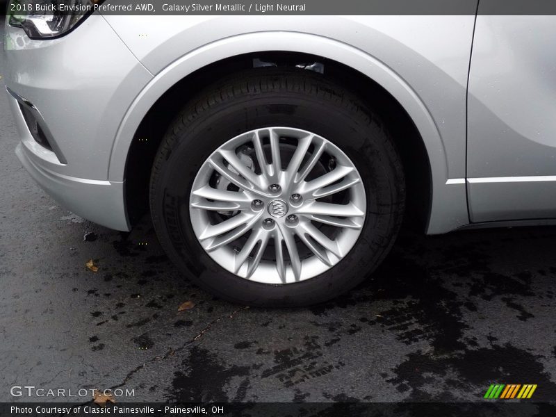 Galaxy Silver Metallic / Light Neutral 2018 Buick Envision Preferred AWD