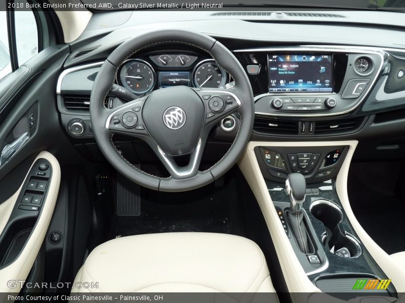 Galaxy Silver Metallic / Light Neutral 2018 Buick Envision Preferred AWD