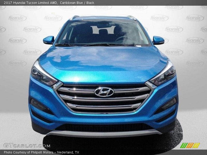 Caribbean Blue / Black 2017 Hyundai Tucson Limited AWD