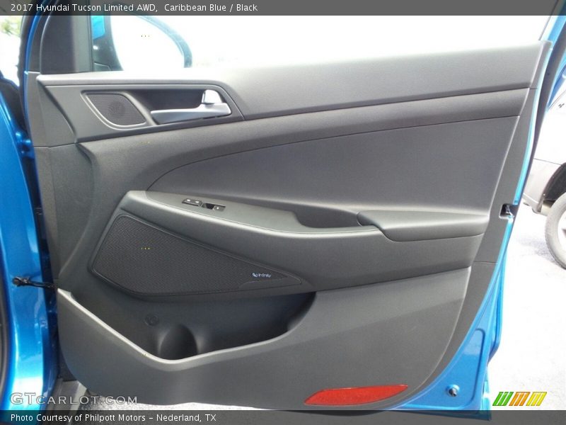 Caribbean Blue / Black 2017 Hyundai Tucson Limited AWD