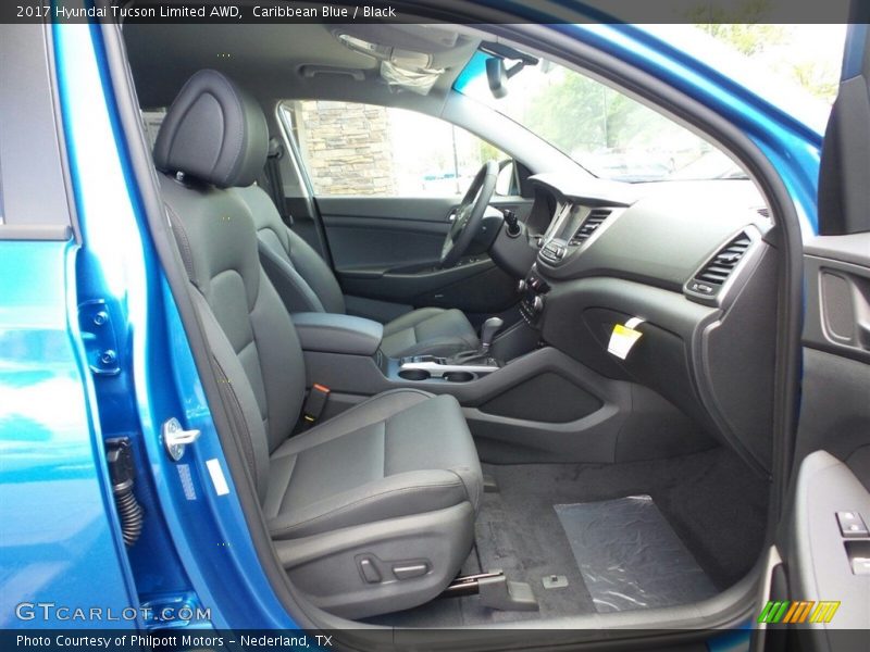 Caribbean Blue / Black 2017 Hyundai Tucson Limited AWD