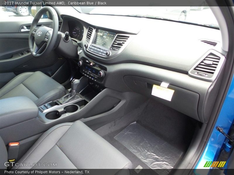 Caribbean Blue / Black 2017 Hyundai Tucson Limited AWD