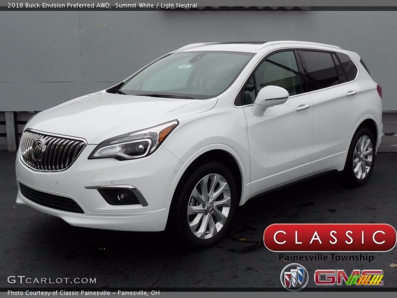 Summit White / Light Neutral 2018 Buick Envision Preferred AWD