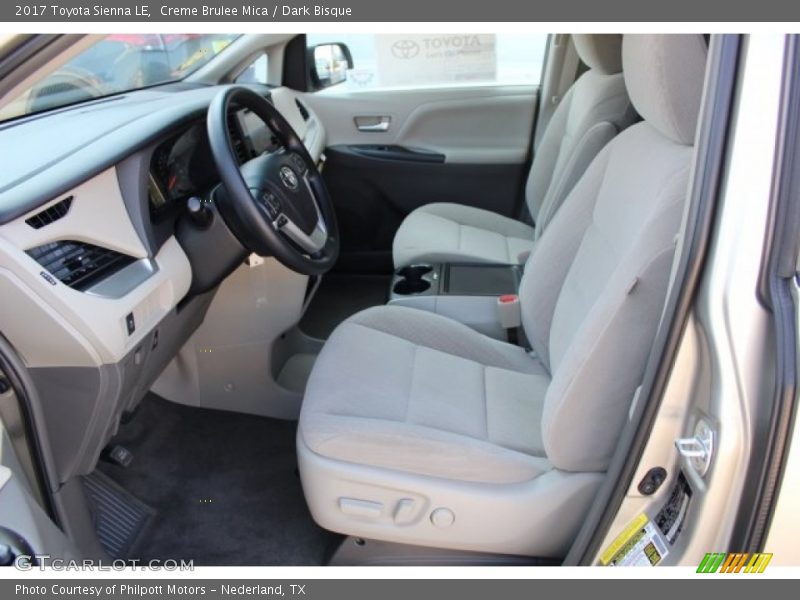 Creme Brulee Mica / Dark Bisque 2017 Toyota Sienna LE