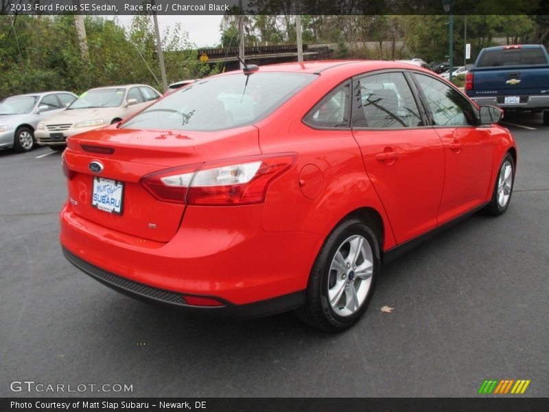 Race Red / Charcoal Black 2013 Ford Focus SE Sedan
