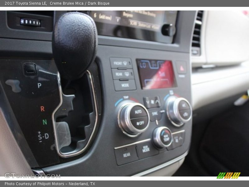 Creme Brulee Mica / Dark Bisque 2017 Toyota Sienna LE