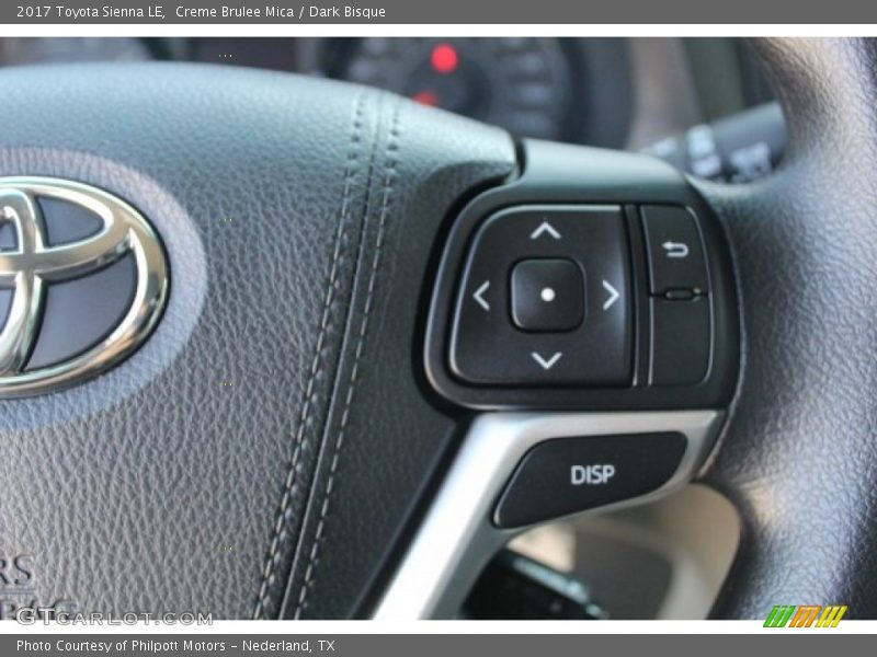 Creme Brulee Mica / Dark Bisque 2017 Toyota Sienna LE