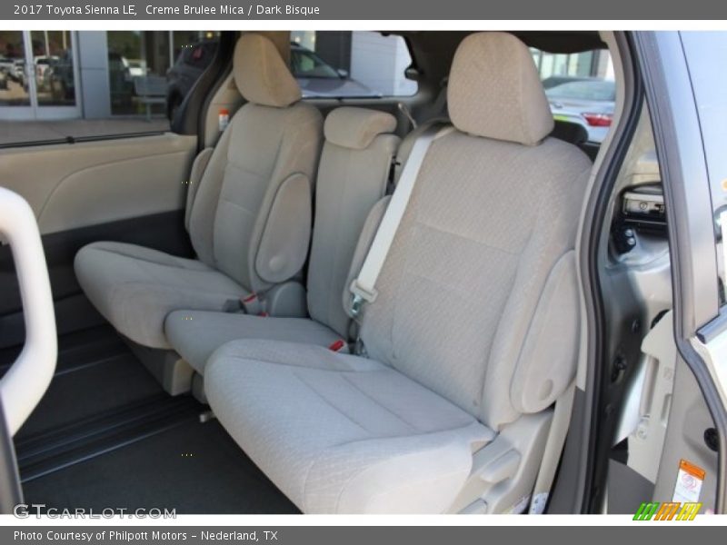Creme Brulee Mica / Dark Bisque 2017 Toyota Sienna LE