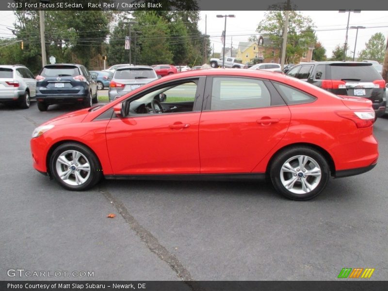 Race Red / Charcoal Black 2013 Ford Focus SE Sedan