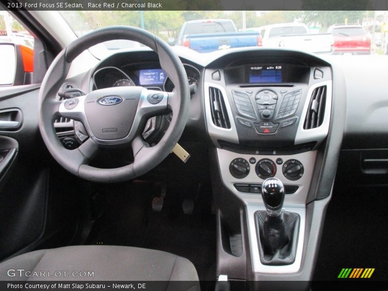 Race Red / Charcoal Black 2013 Ford Focus SE Sedan