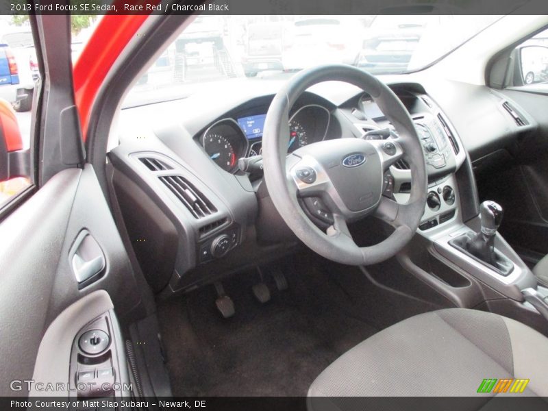Race Red / Charcoal Black 2013 Ford Focus SE Sedan