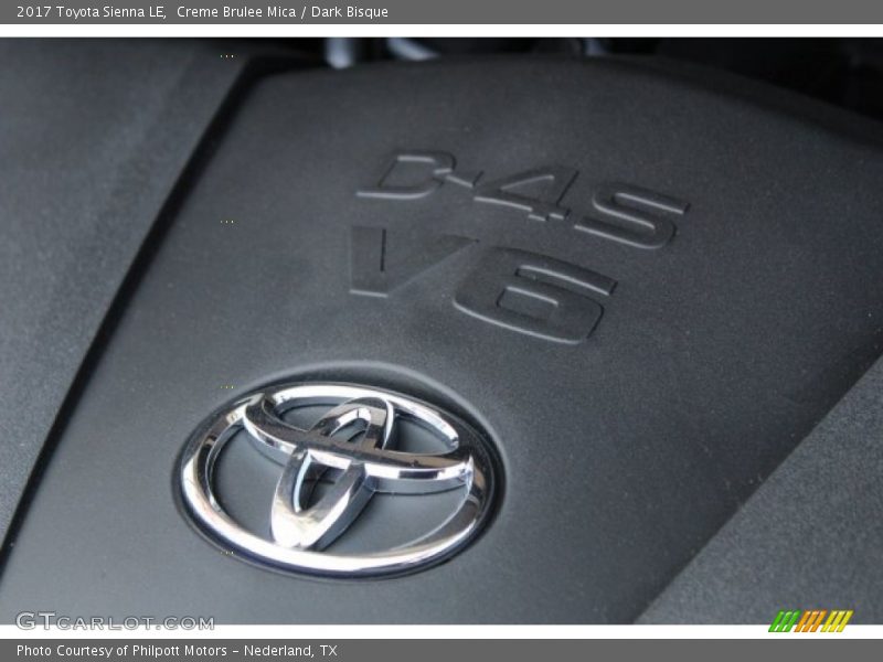 Creme Brulee Mica / Dark Bisque 2017 Toyota Sienna LE