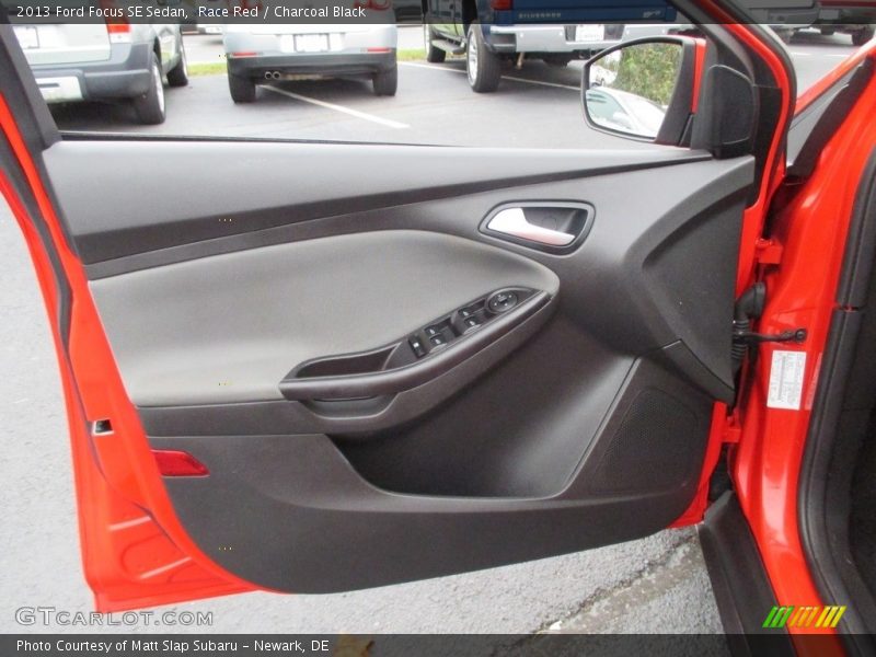 Race Red / Charcoal Black 2013 Ford Focus SE Sedan