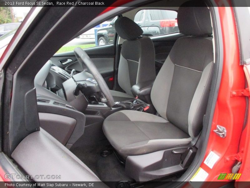 Race Red / Charcoal Black 2013 Ford Focus SE Sedan