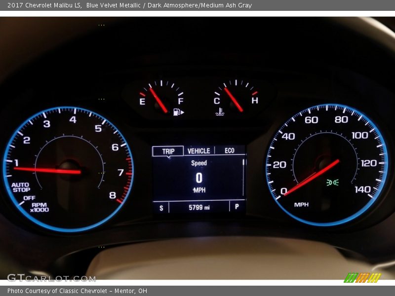 Blue Velvet Metallic / Dark Atmosphere/Medium Ash Gray 2017 Chevrolet Malibu LS