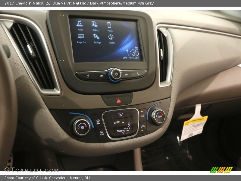 Blue Velvet Metallic / Dark Atmosphere/Medium Ash Gray 2017 Chevrolet Malibu LS