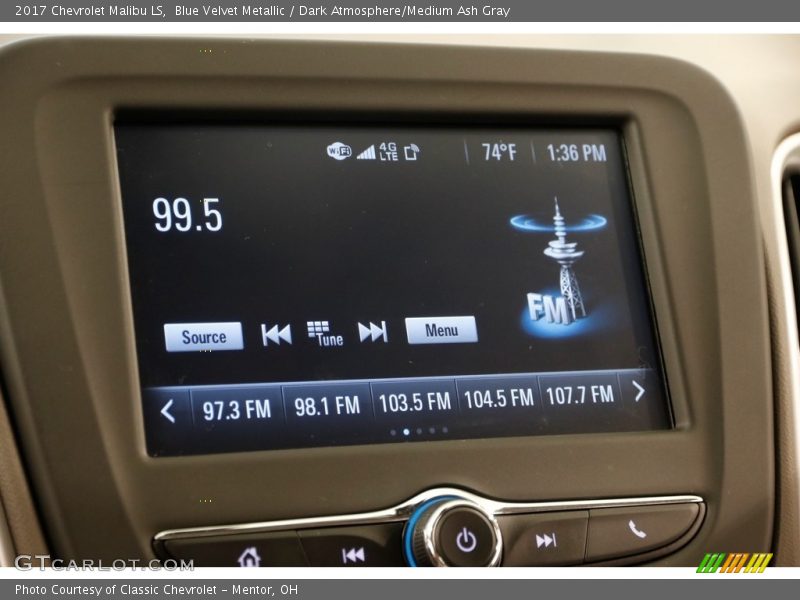 Blue Velvet Metallic / Dark Atmosphere/Medium Ash Gray 2017 Chevrolet Malibu LS