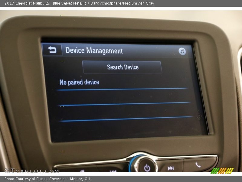 Blue Velvet Metallic / Dark Atmosphere/Medium Ash Gray 2017 Chevrolet Malibu LS