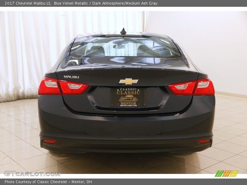 Blue Velvet Metallic / Dark Atmosphere/Medium Ash Gray 2017 Chevrolet Malibu LS