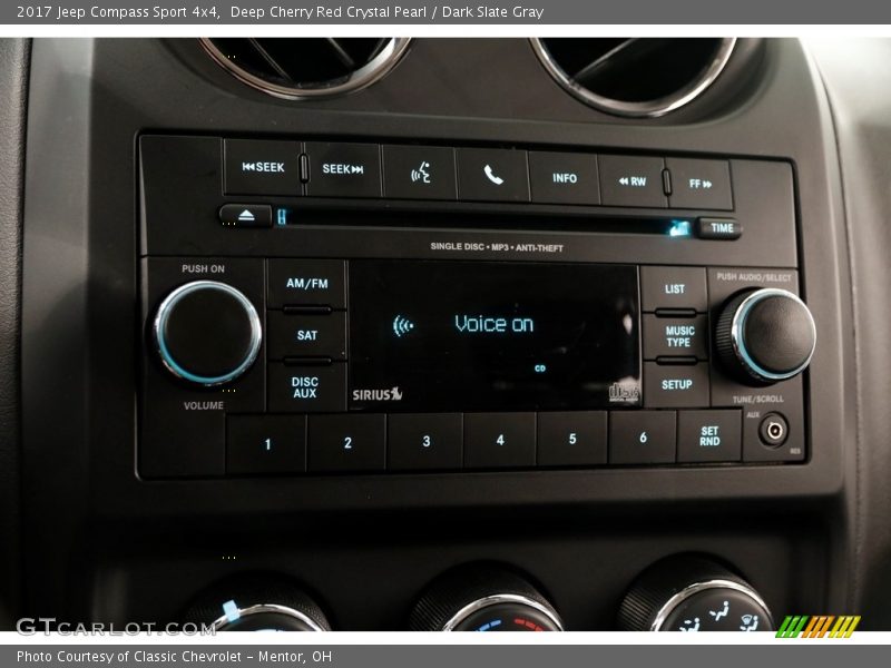 Deep Cherry Red Crystal Pearl / Dark Slate Gray 2017 Jeep Compass Sport 4x4