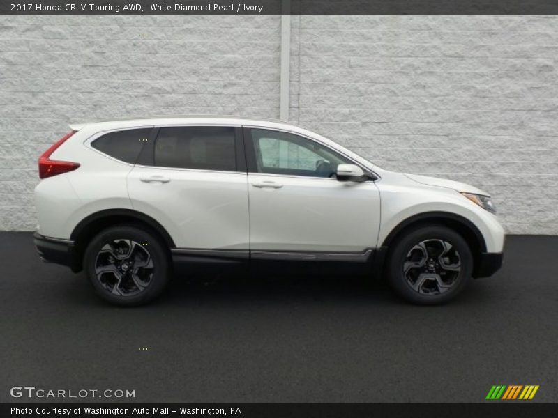 White Diamond Pearl / Ivory 2017 Honda CR-V Touring AWD