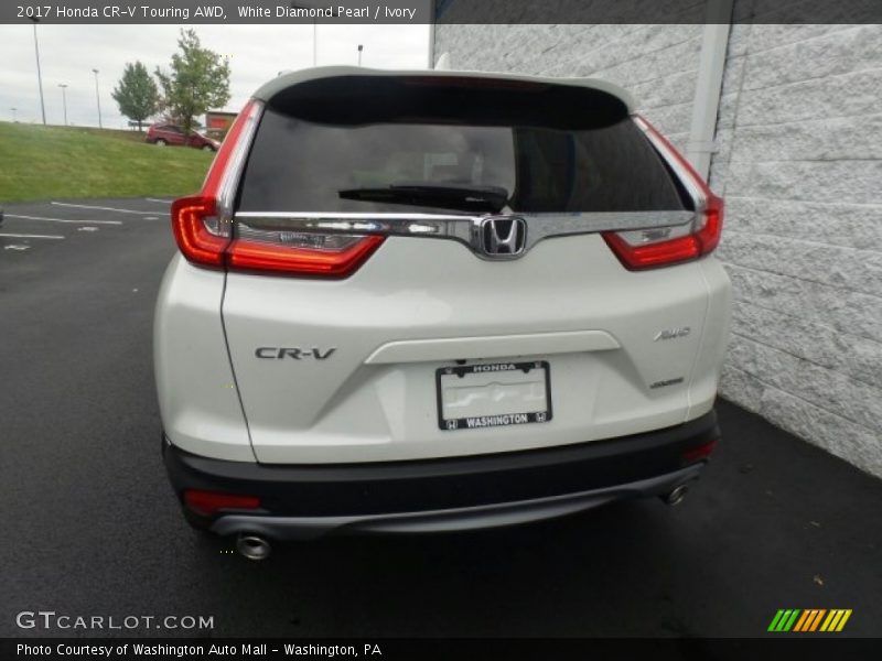 White Diamond Pearl / Ivory 2017 Honda CR-V Touring AWD