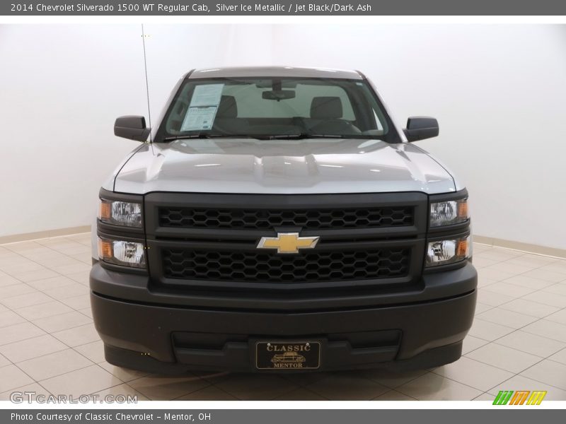 Silver Ice Metallic / Jet Black/Dark Ash 2014 Chevrolet Silverado 1500 WT Regular Cab