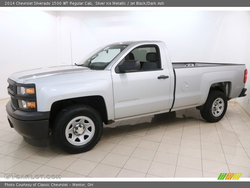 Silver Ice Metallic / Jet Black/Dark Ash 2014 Chevrolet Silverado 1500 WT Regular Cab