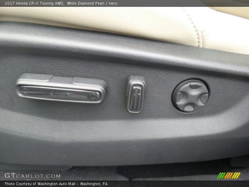 White Diamond Pearl / Ivory 2017 Honda CR-V Touring AWD