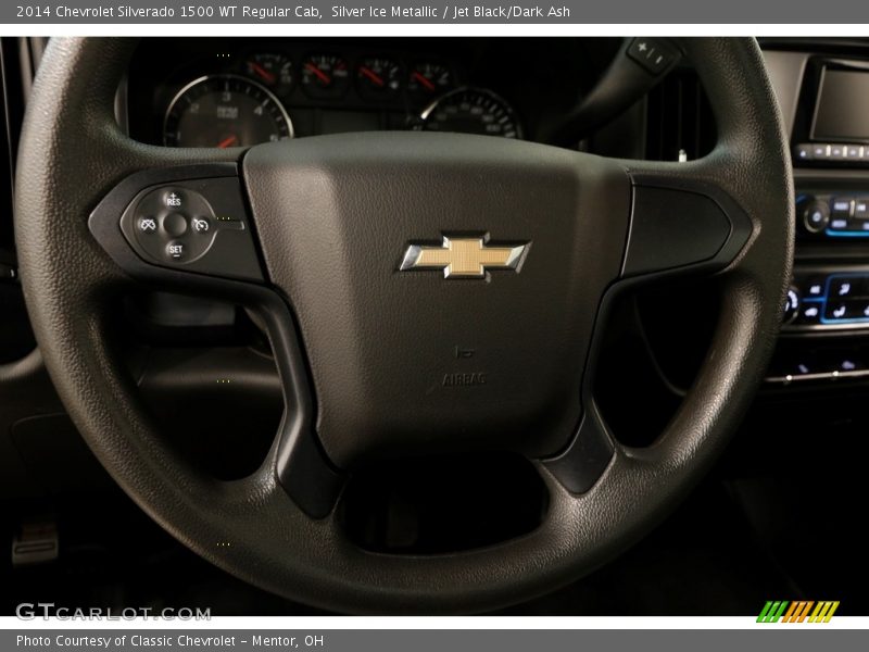 Silver Ice Metallic / Jet Black/Dark Ash 2014 Chevrolet Silverado 1500 WT Regular Cab