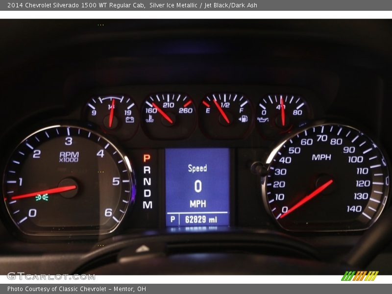 Silver Ice Metallic / Jet Black/Dark Ash 2014 Chevrolet Silverado 1500 WT Regular Cab