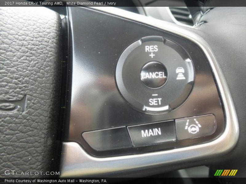 White Diamond Pearl / Ivory 2017 Honda CR-V Touring AWD