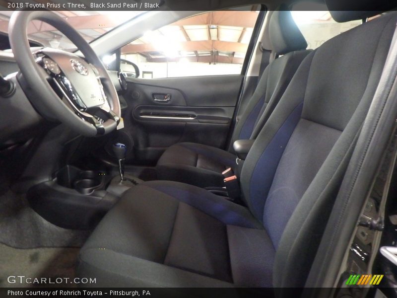 Black Sand Pearl / Black 2018 Toyota Prius c Three
