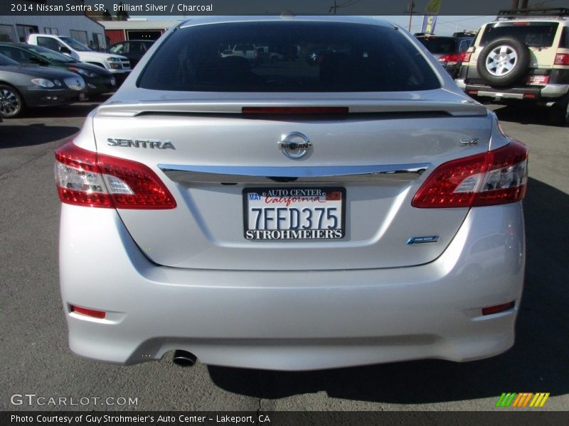Brilliant Silver / Charcoal 2014 Nissan Sentra SR