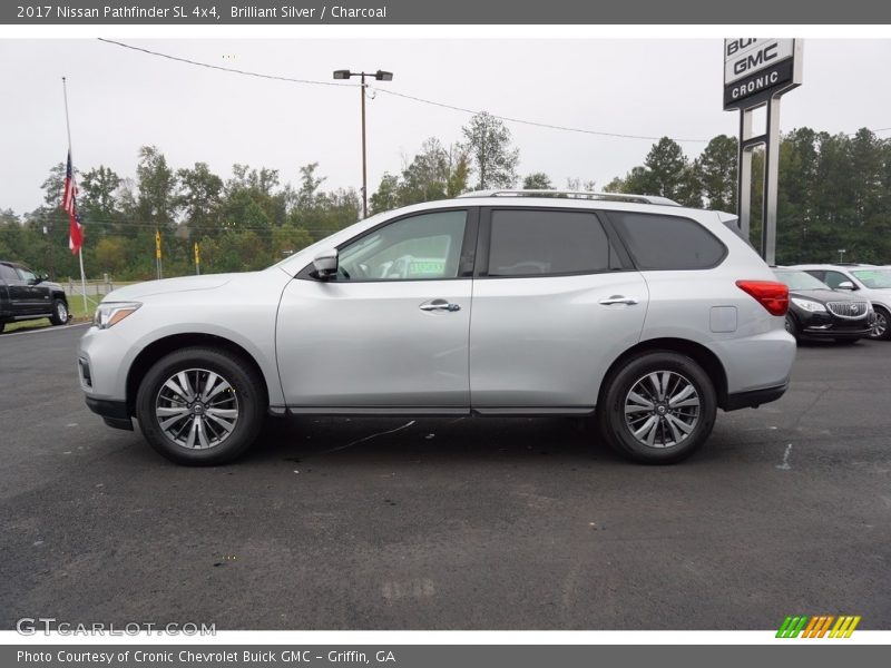 Brilliant Silver / Charcoal 2017 Nissan Pathfinder SL 4x4