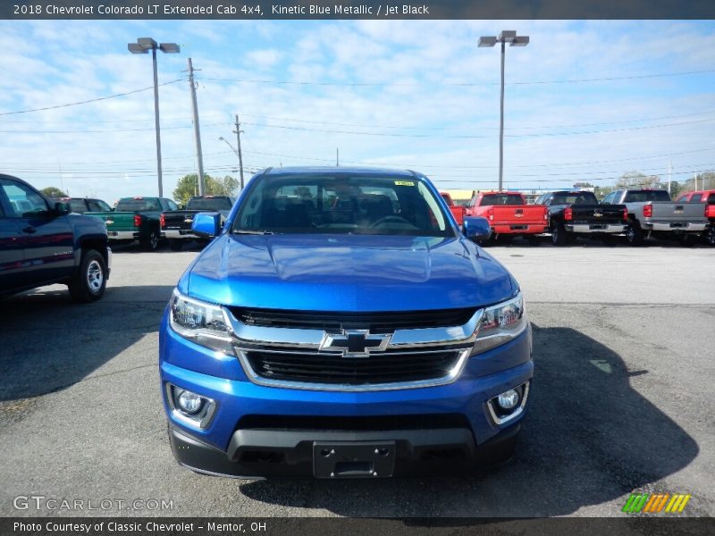 Kinetic Blue Metallic / Jet Black 2018 Chevrolet Colorado LT Extended Cab 4x4