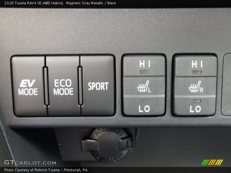 Controls of 2018 RAV4 SE AWD Hybrid