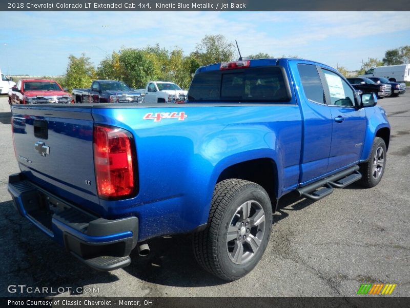 Kinetic Blue Metallic / Jet Black 2018 Chevrolet Colorado LT Extended Cab 4x4