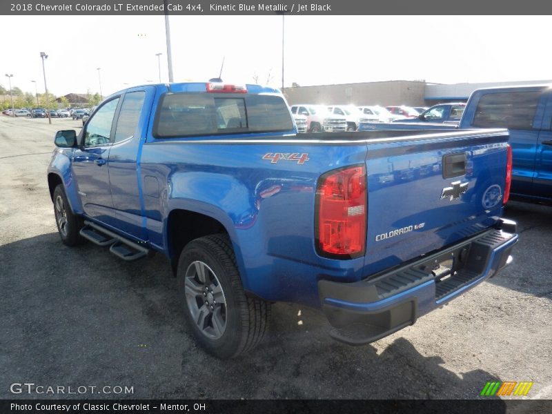 Kinetic Blue Metallic / Jet Black 2018 Chevrolet Colorado LT Extended Cab 4x4