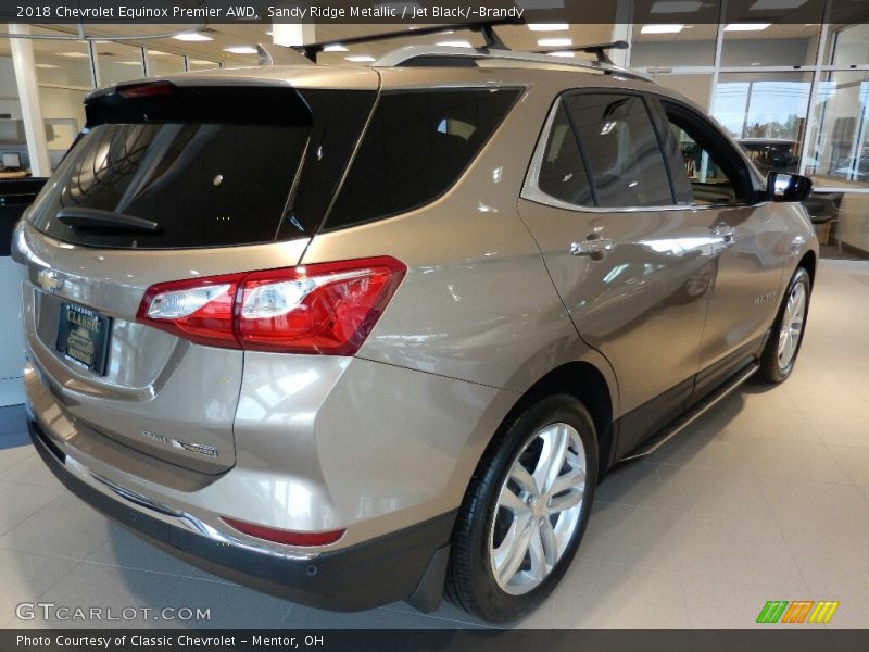 Sandy Ridge Metallic / Jet Black/­Brandy 2018 Chevrolet Equinox Premier AWD