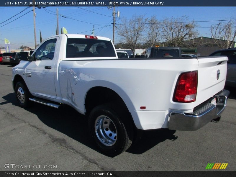 Bright White / Black/Diesel Gray 2017 Ram 3500 Tradesman Regular Cab Dual Rear Wheel