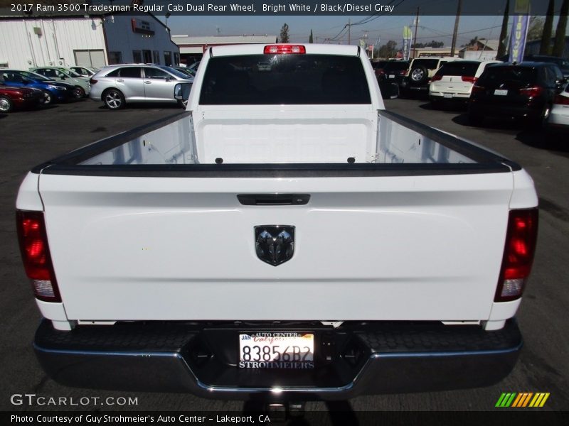 Bright White / Black/Diesel Gray 2017 Ram 3500 Tradesman Regular Cab Dual Rear Wheel