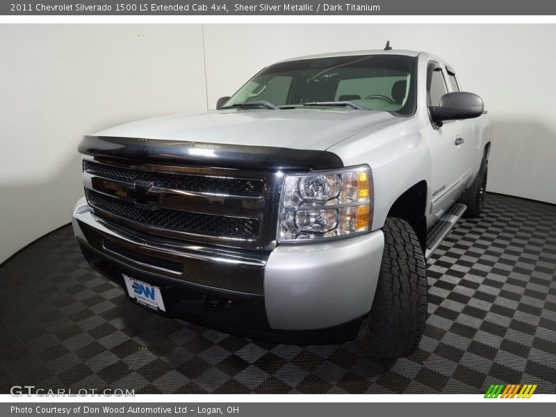 Sheer Silver Metallic / Dark Titanium 2011 Chevrolet Silverado 1500 LS Extended Cab 4x4