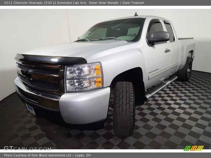 Sheer Silver Metallic / Dark Titanium 2011 Chevrolet Silverado 1500 LS Extended Cab 4x4