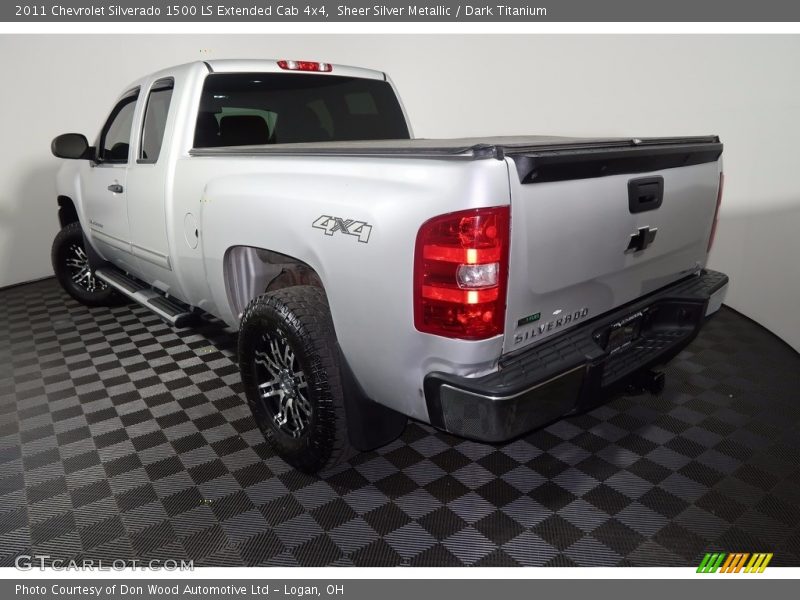 Sheer Silver Metallic / Dark Titanium 2011 Chevrolet Silverado 1500 LS Extended Cab 4x4