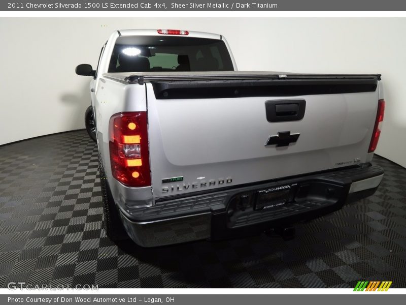 Sheer Silver Metallic / Dark Titanium 2011 Chevrolet Silverado 1500 LS Extended Cab 4x4