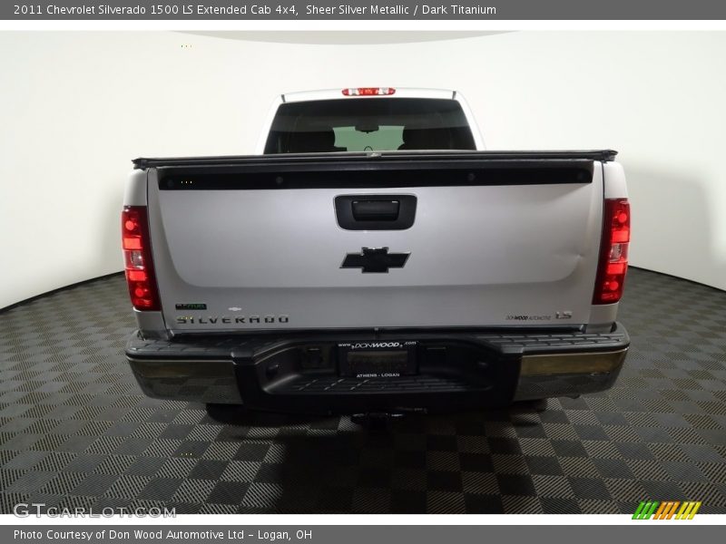 Sheer Silver Metallic / Dark Titanium 2011 Chevrolet Silverado 1500 LS Extended Cab 4x4