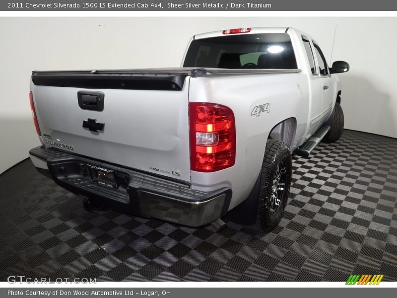 Sheer Silver Metallic / Dark Titanium 2011 Chevrolet Silverado 1500 LS Extended Cab 4x4