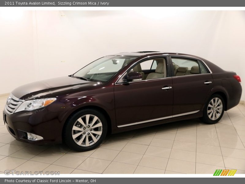 Sizzling Crimson Mica / Ivory 2011 Toyota Avalon Limited
