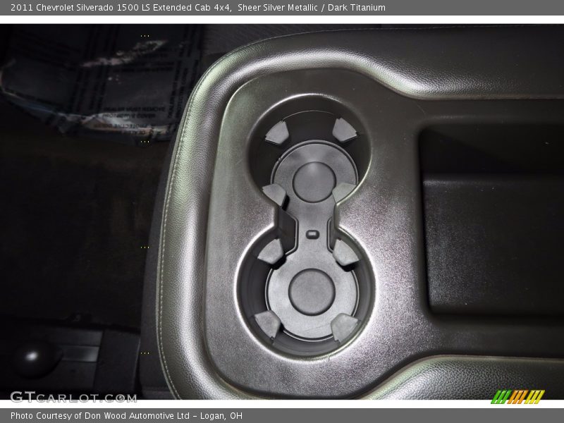 Sheer Silver Metallic / Dark Titanium 2011 Chevrolet Silverado 1500 LS Extended Cab 4x4